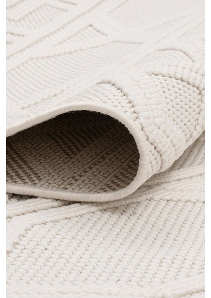 Dokuma Bukle Saçaklı Halı Krem-Krem P1004 R1002 fiyatları