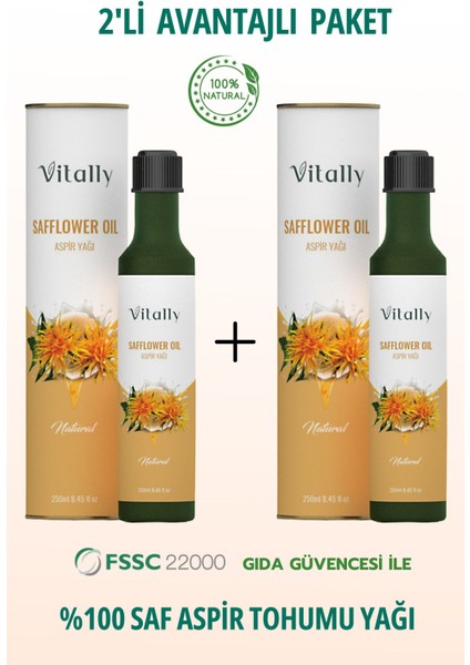 Aspir Yağı 250 ml 2'li