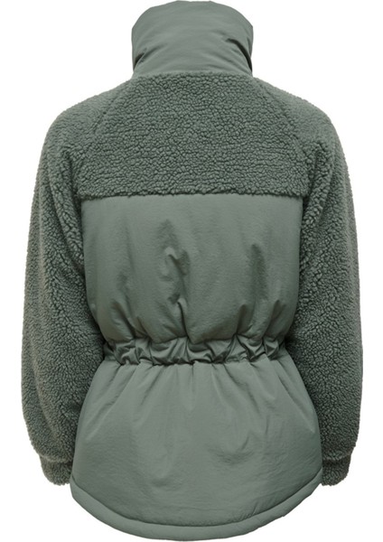 Yeşil Renk Kadın Mont Onlarıanna Padded Mıx Teddy Jacket fiyatları