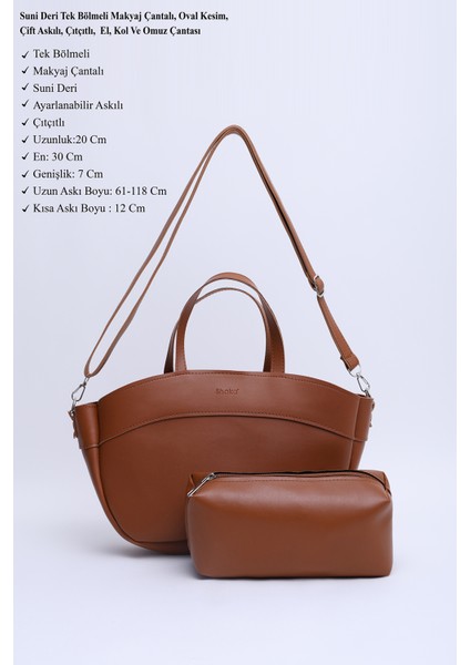 Taba SHK199 Suni Deri Tek Bölmeli, Makyaj Çantalı,çift Askılı El. Kol ve Omuz Çantası modelleri