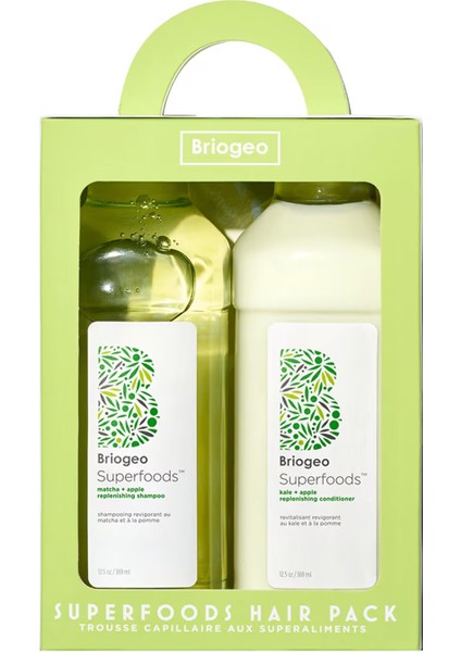 Superfoods - Elma, Matcha ve Kale Saç Bakım Seti 2 x 369 ml