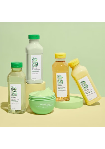 Superfoods - Elma, Matcha ve Kale Saç Bakım Seti 2 x 369 ml indirimleri