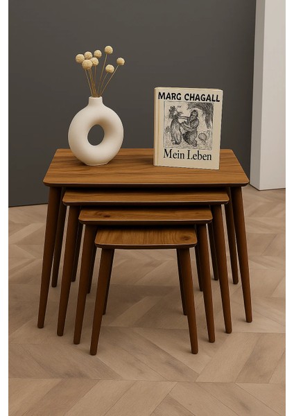 Istanbul 4'lü Zigon Sehpa %100 Mdf Ahşap fiyatları