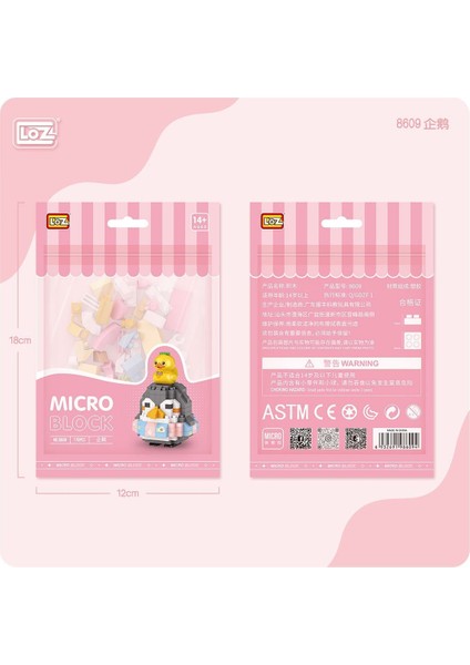 LZ8609 Loz Penguen Blok Seti Mini Poşet -Vagon Life Kız Erkek Çocuk Oyuncak Eğitici Oyuncaklar
