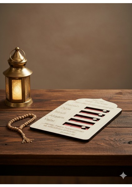 Namaz Takip Panosu Ahşap fiyatları