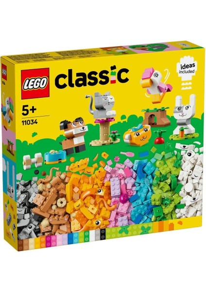 11034 Lego® Classic Yaratıcı Evcil Hayvanlar 450 Parça +5 Yaş Kız Erkek Çocuk Oyuncak Eğitici Oyunca