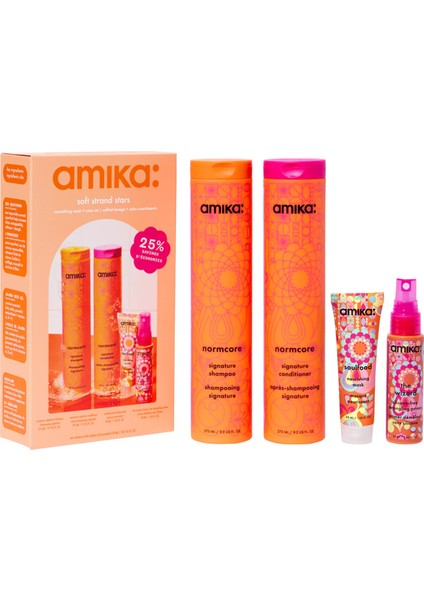 Soft Strand Stars - Temizleyici ve Besleyici Bakım Seti 275 ml + 275 ml + 30 ml + 30 ml