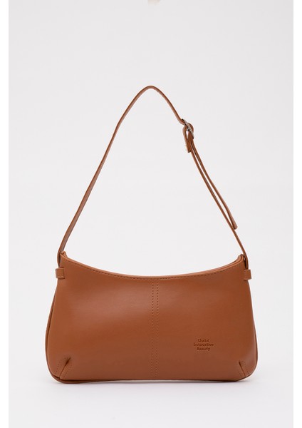 Taba SHK129 Suni Deri Astarlı Fermuarlı Ayarlanabilir Askılı El, Kol ve Omuz Çantası