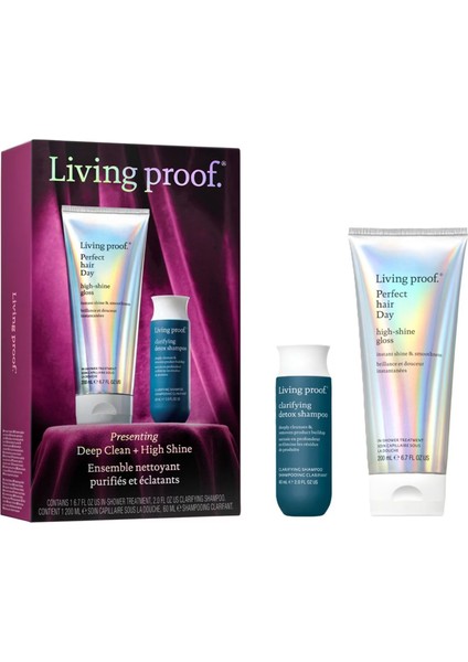 Deep Clean High Shine - Parlaklık Sağlayan Temizleyici Saç Bakım Seti 200 ml + 60 ml