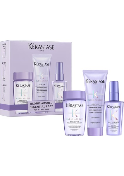 Kérastase Blond Absolu Discovery Set - Saç Bakım Seti 80 ml + 75 ml + 45 ml