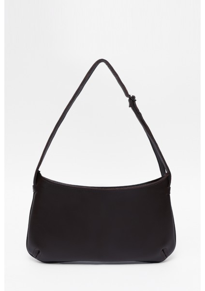 Kahve Rengi SHK129 Suni Deri Astarlı Fermuarlı Ayarlanabilir Askılı El, Kol ve Omuz Çantası fırsatları