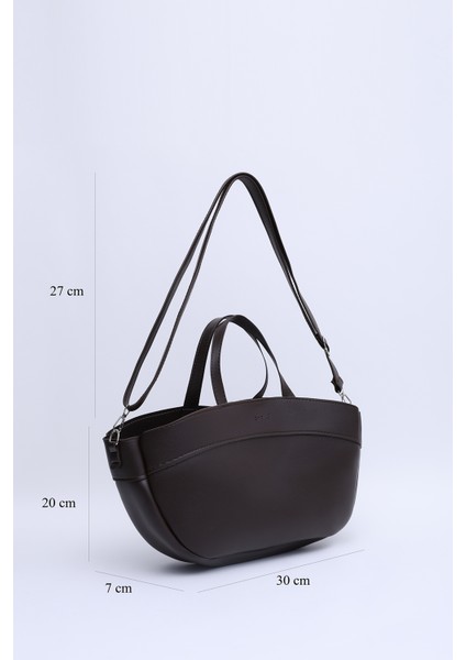 Kahve Rengi SHK199 Suni Deri Tek Bölmeli, Makyaj Çantalı,çift Askılı El. Kol ve Omuz Çantası fiyatları