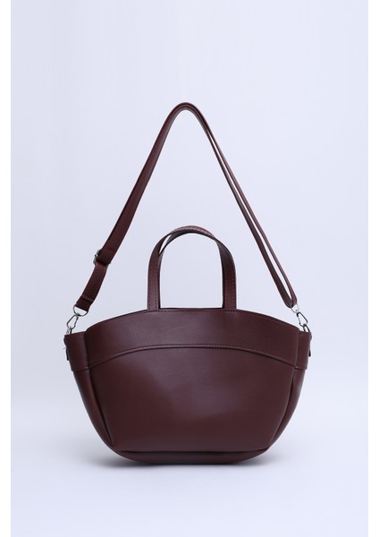 Bordo SHK199 Suni Deri Tek Bölmeli, Makyaj Çantalı,çift Askılı El. Kol ve Omuz Çantası fırsatları