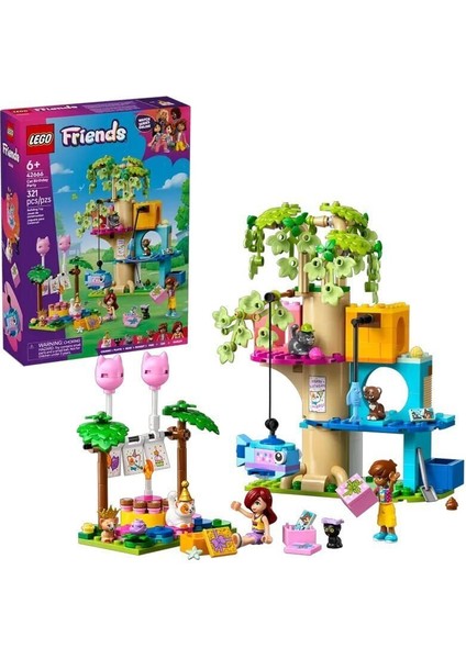 42666 LEGO Friends Kedi Doğum Günü Partisi 321 Parça +6 Yaş Kız Erkek Çocuk Oyuncak Eğitici Oyuncakl