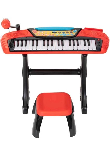 Müzikli ve Işıklı Mikrofonlu Elektronik Tabureli Org - S00004382 Kız Erkek Çocuk Oyuncak Eğitici Oyu modelleri