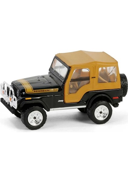 Greenlight 1/64 All-Terrain Series 16- 1976 Jeep Cj-5 Renegade Kız Erkek Çocuk Oyuncak Eğitici Oyunc