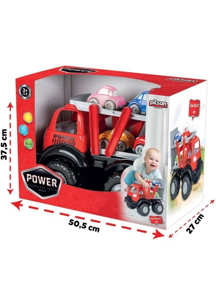 06 516 Pilsan Power Transport Kamyon Kız Erkek Çocuk Oyuncak Eğitici Oyuncaklar