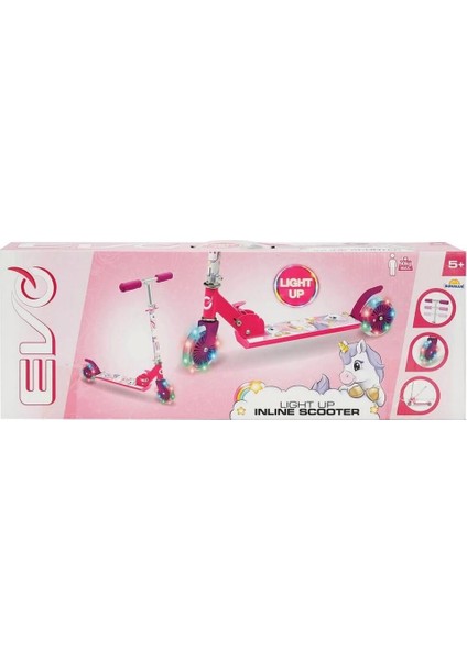 Evo Scooter 2tkr Unicorn Işıklı Max 50 kg Kız Erkek Çocuk Oyuncak Eğitici Oyuncaklar