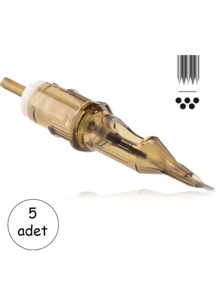 Kartuş Dövme ve Kalıcı Makyaj Iğnesi 5rm 5’li Set – Dolgu ve Gölge Iğnesi #1205RM Cartridge Needle