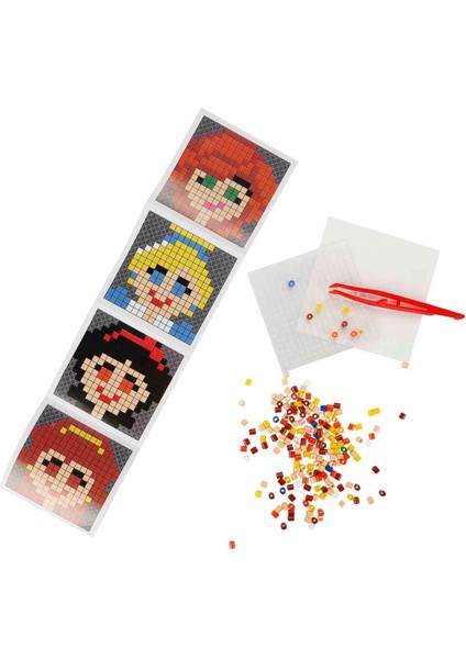 4in1 Disney Princess Pixel Pixel Boncuk Aktivite ve Oyuncak Seti Kız Erkek Çocuk Oyuncak Eğitici Oyu fiyatları