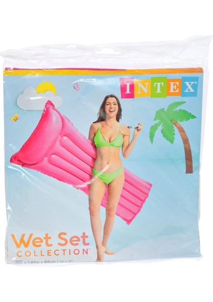 59703 Intex Renkli Deniz Yatağı 183X69CM - 1ADET Stokta Olan Gönderilir Kız Erkek Çocuk Oyuncak Eğit