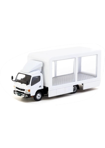 Tarmac Works 1/64 Mitsubishi Fuso Canter Mobile Display Truck Kız Erkek Çocuk Oyuncak Eğitici Oyunca
