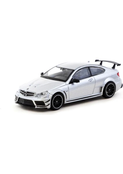 Tarmac Works 1/64 Mercedes-Benz C 63 Amg Coupé Black Series Silver Metallic Kız Erkek Çocuk Oyuncak