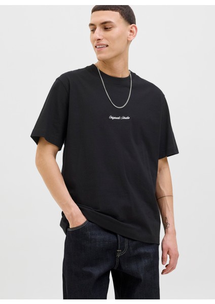 Bisiklet Yaka Siyah Erkek T-Shirt 12282892_JORNORREBRO Emb Tee Ss Cre fiyatları