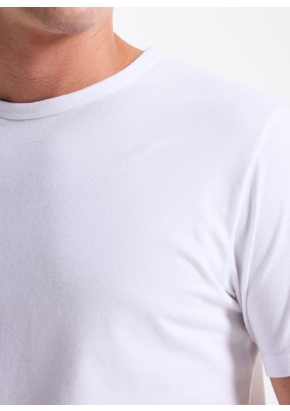 Bisiklet Yaka Beyaz Erkek T-Shirt 12283659_JORSTYLING Icon Tee Ss Cn indirimleri