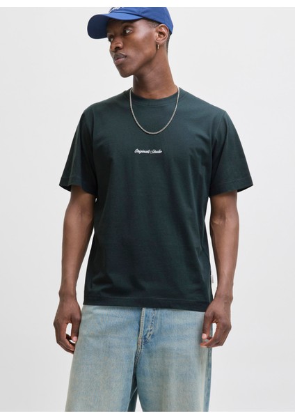 Bisiklet Yaka Yeşil Erkek T-Shirt 12282892_JORNORREBRO Emb Tee Ss Cre fiyatları