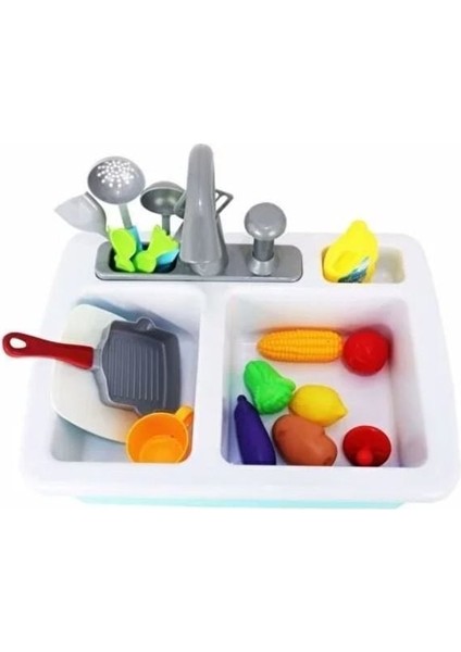 Su Pompalı Evye ve Aksesuarlı Mutfak Seti Kız Erkek Çocuk Oyuncak Eğitici Oyuncaklar fiyatları