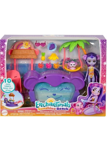 HTW73 Enchantimals Eğlenceli Havuz Partisi Oyun Seti Kız Erkek Çocuk Oyuncak Eğitici Oyuncaklar