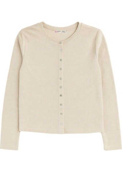 4771 Kadın Örme Basic Selanik Hırka Taş