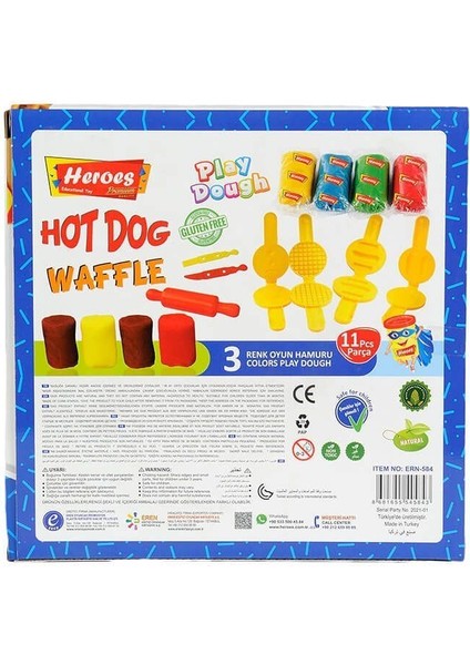 ERN-584 Heroes Orta Kutulu Burger Oyun Hamuru Seti Kız Erkek Çocuk Oyuncak Eğitici Oyuncaklar modelleri