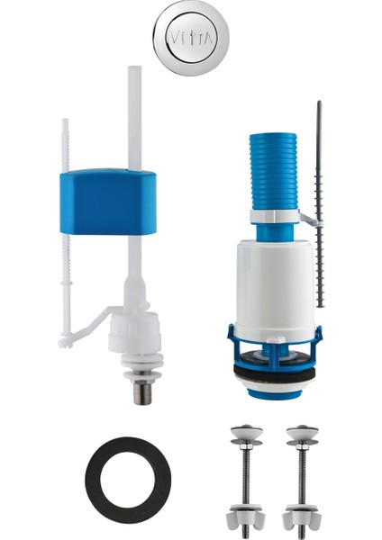 Kalite Vitra 330B1314 Rezervuar Iç Takım, Alttan Su Girişli, 6 L