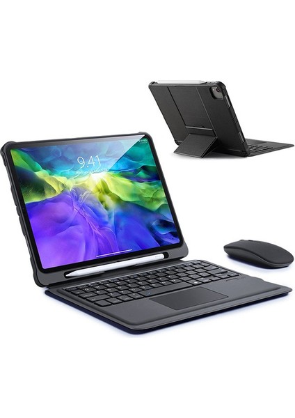 Dux Ducis iPad 11 Pro 10.9 Kablosuz Bluetooth Klavye Touchpad Kılıf 2021-2020-2018 - M908B369-N85