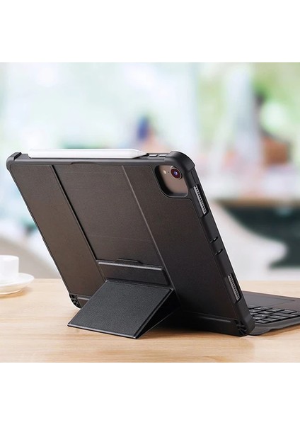 Dux Ducis iPad 11 Pro 10.9 Kablosuz Bluetooth Klavye Touchpad Kılıf 2021-2020-2018 - M908B369-N85 modelleri