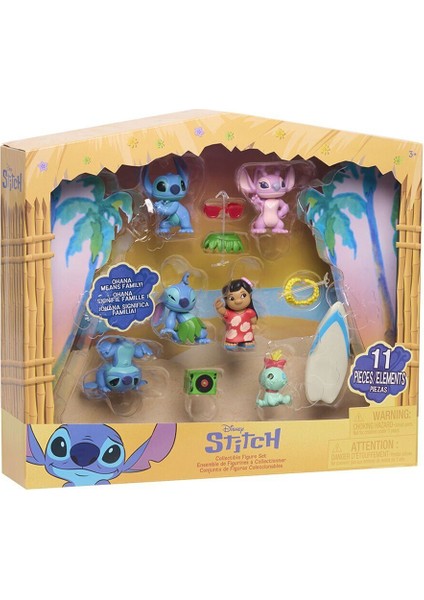 TTC41000 Stitch 6lı Mini Figür Set Kız Erkek Çocuk Oyuncak Eğitici Oyuncaklar