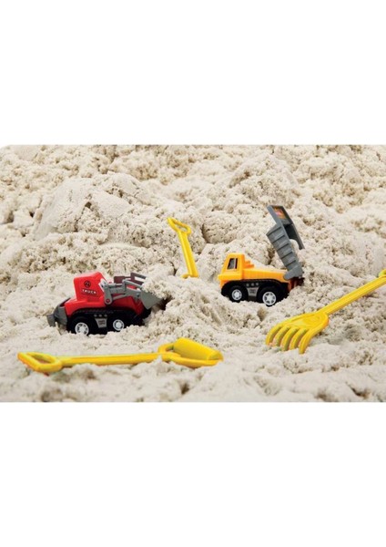 3470 Crafy Inşaat Alanı Oyun Kumu Seti 250 gr 7 Parça Kız Erkek Çocuk Oyuncak Eğitici Oyuncaklar modelleri