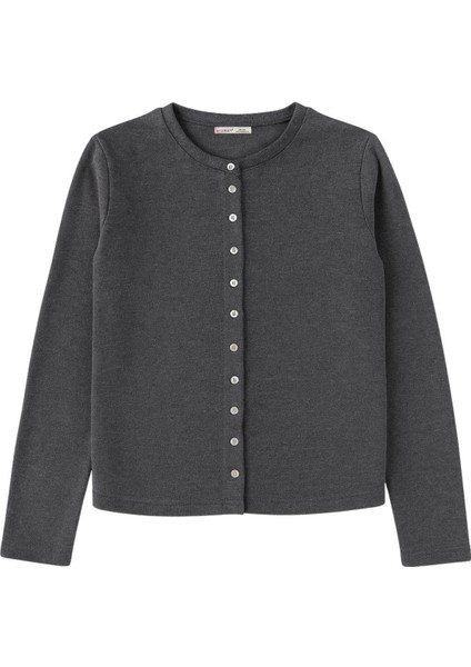 4771 Kadın Örme Basic Selanik Hırka Antrasit