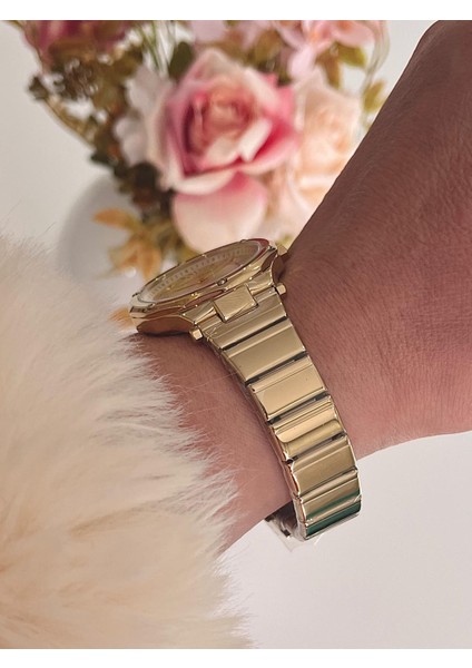 Roma Rakamlı Özel Tasarım Kasa Çelik Kadın Kol SAATI+%100 Çelik Kolye fiyatları