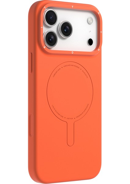 iPhone 17 Pro Uyumlu Kılıf M-Safe Şarj Özellikli Youngkit Morandi Serisi Kapak Turuncu fiyatları