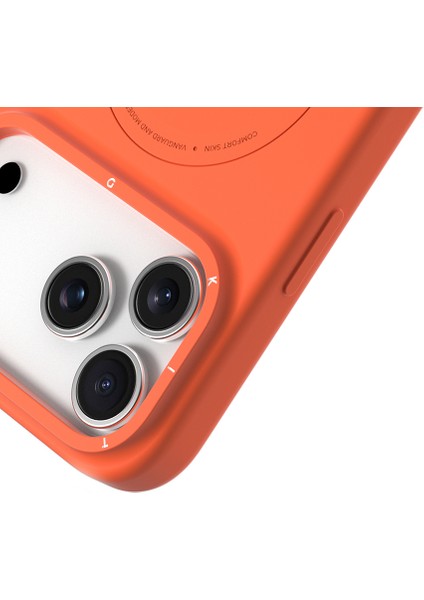 iPhone 17 Pro Uyumlu Kılıf M-Safe Şarj Özellikli Youngkit Morandi Serisi Kapak Turuncu indirimleri