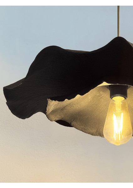 Modern Dark Avf Siyah Iki Katlı Sarkıt Avize