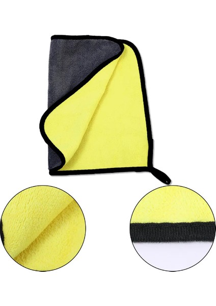 Yünlü Mikrofiber Araba Temizlik Bezi 50X70 cm