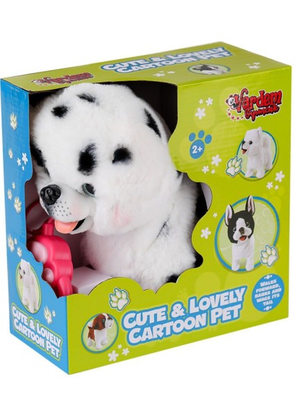 PR66022-25 Yürüyen Tasmalı Peluş Köpek Kız Erkek Çocuk Oyuncak Eğitici Oyuncaklar