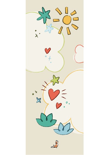 Reflect Series 4.1 mm Doodles Doğal Kauçuk Kaydırmaz Yoga Matı