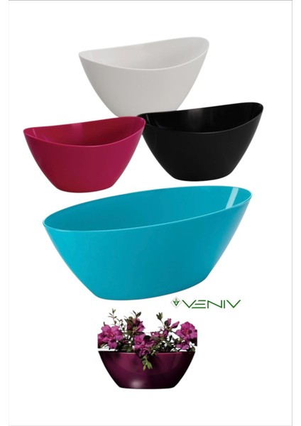 Lüks Aranjman Kayık Saksı 3,25 L