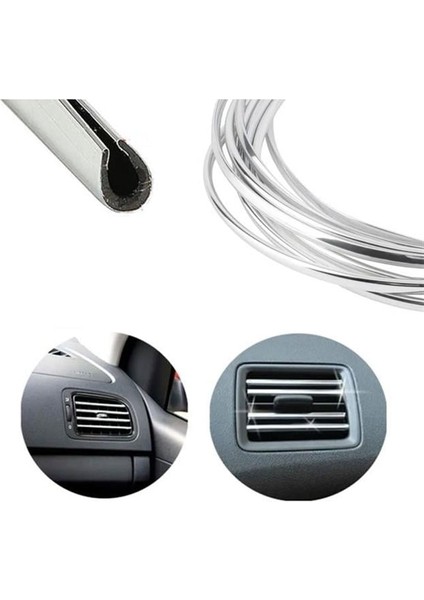 PM-26300 Araç Içi Dışı U Tipi Geçmeli 4 Metre Koruyucu Dekoratif Esnek Çıta