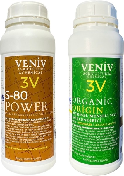 Origin Bitkisel Menşeili Köklendirici 1l+ 3V Power - Ph Dengeleyici+Kireç Giderici 1l